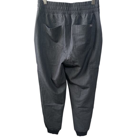 Figs Zamora High Waisted Jogger Scrub Pants Graphite Gray Size X-Small Petite - Picture 3 of 5